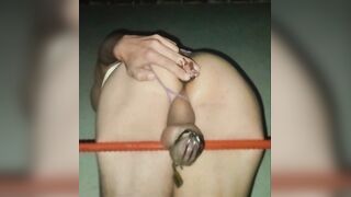 IDEAL FEMBOY IN INNOCENCE. GLASS FAUX-COCK RECTAL