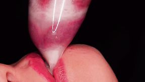 Best CIM: Lusty Gal Bites the Condom On Her BF's Dick To Taste a Double Cum Load After Superb BJ