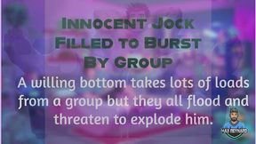 Innocent Jock Filled to Burst by Group