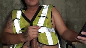 Hard day at work &mdash;  the hot safety admin lady is on the phone giving me destressing lessons