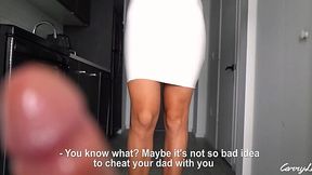 MILF cheats on husband with her stepson because she is very angry and horny