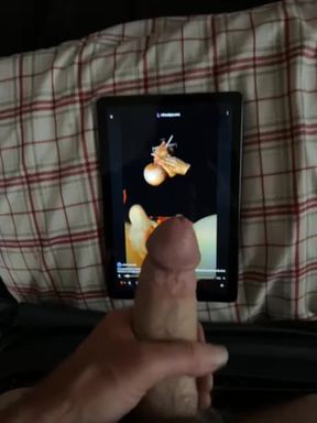 Big-titted amateur smokes while masturbating solo