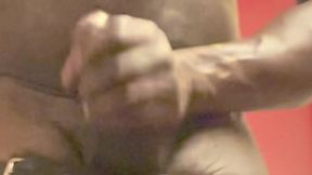 belted muscle butt toy insertion edge & wank