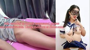 Chubby Thai girl sucks her husband until she cums messy