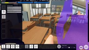 3D Hentai Girl Masturbates in the Classroom