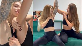 Touching armpits (custom video)