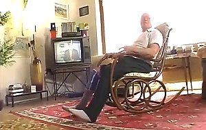 Grandpa Andre sucked and fucked by Tessa