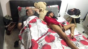 I give my husband's cock a blowjob until I orgasm.