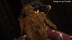 Mannin Asagi undergoes special training in 3D animated anime hentai