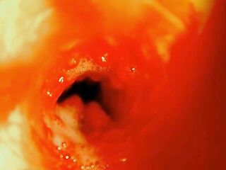 The path into the depths and moist splashes