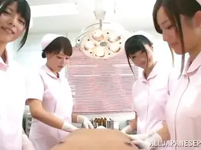 Oily Horny Japanese Nurses Enjoy Wild Group Sex Orgasm Festivities