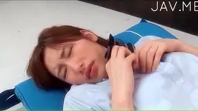 Sexy and handsome japanese student is having sex with her bf
