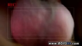 Gay twink boys wearing thongs gif Spitroasted by both the boys and