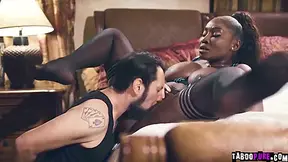 Ebony Estate Agent Getting Face Fucked By Her Horny Cli