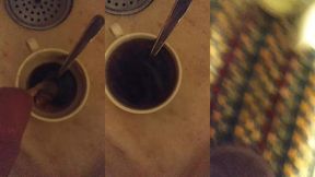 piss on coffee👅