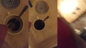 piss on coffee👅