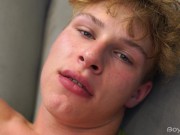 Bubble Butt 18 Year Old Roughly Strokes His Huge Cock With His Hand