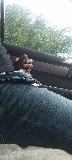 Public sex in car with open road