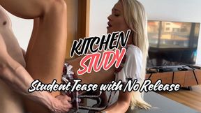 Kitchen study session - Bratty Blonde