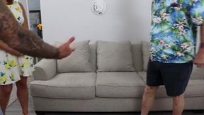 Stepdad and Son Share a Wild Night with a Dancer