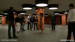 ”German blond group screwed in public”