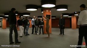 ”German blond group screwed in public”