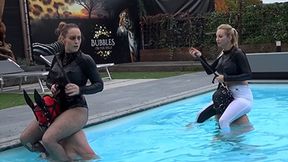 Shoulder Ride Practice in the pool - Part One - 1 - WMV (HD)