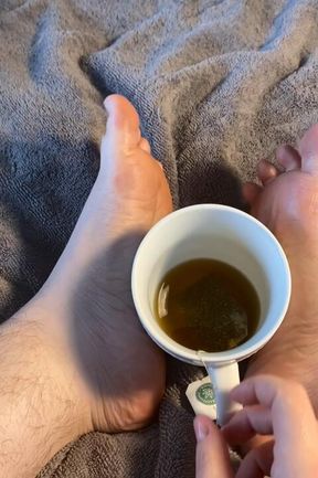 Soles Soaked in Tea! 🦶🏻☕️: FinDom, FootDom, Feet Seller