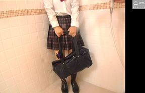Bathing While Wearing a Uniform! Wet Fetish
