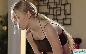 Blonde masseuse Braylin Bailey pussy licking client Nikki Sweet