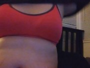 Feeder feedee porn Chubby girl strips and eats