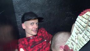 Bareback fuck with sneakers sniffing battle fight for 2 scally lads