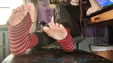 Teased by Nine Inches of Dirty Stiletto Foot Fetish
