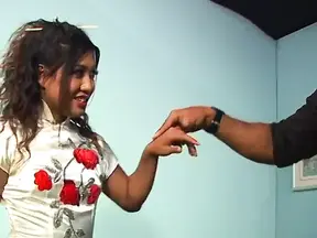 Asian beauty loves huge BBC and facials