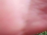 Real polla monstruosa en el monte