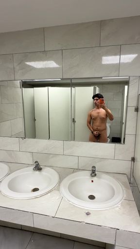 Masturbating in a Restroom