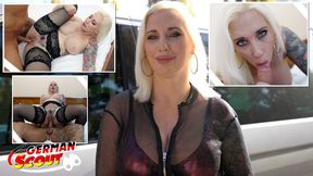 German scout fucks big-lipped, tattooed and pierced pussy