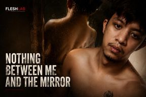 NOTHING BETWEEN ME AND THE MIRROR: Filipino Twink Jerks His Hairy Cock in Store Mirror  Watches Himself