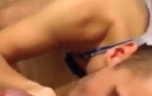 Twink sucks me good then I cum in his mouth