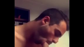 Hot guy sucking cock