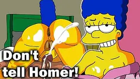 Finally get to Fuck Big Booty Marge Simpson from the Simpsons 2D animation cartoon