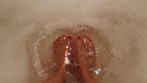 Bubbles & Bare Feet — Watch me get slippery and wet