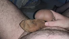 versiffter feinstrumpf mit meinem sperma fullen