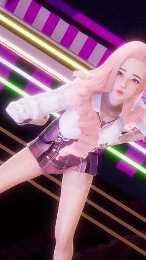 MMD NewJeans - ASAP - Seraphine Sexy Kpop Dance League of Legends Hentai Uncensored 4K 60FPS   Clip 3