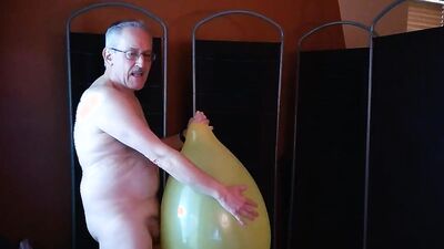 139) Two Balloon Quickie Jerk and Cum