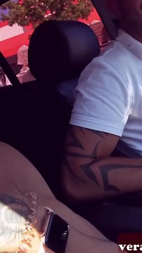 Inked German Milf with big tits and blonde hair during an outdoor fuck date   Clip 1