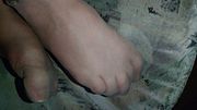 My feet in pantyhose