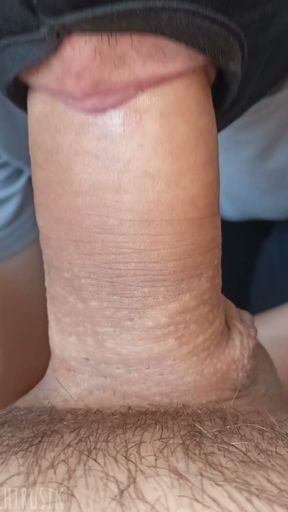 Young sucker and cum fountains from daddy 's big dick !   Clip 1