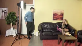 Hot blonde sucks and fucks hard cock