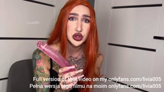 JOI in leather leggings